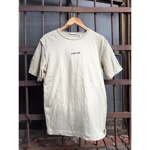 Helmut Lang Cotton Tan Logo Tee Mens Small